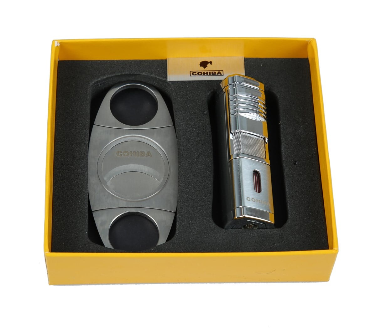 TR1579,Cohiba Kesici Çakmak 2'li Puro Seti