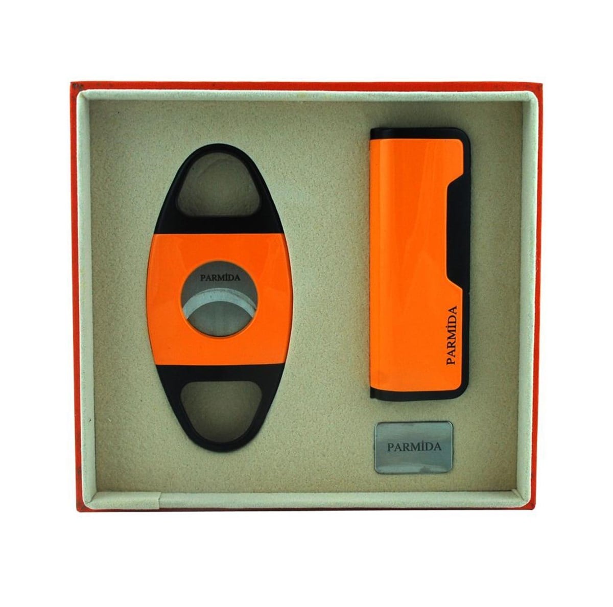 TR1401,Parmida Çakmak Kesici İkili Turuncu Set