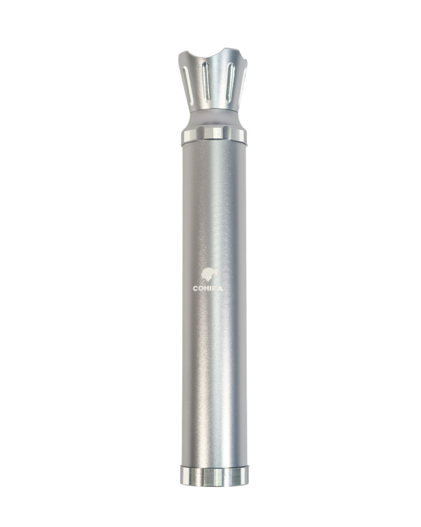 TR9623,Cohiba Sehpalı Gümüş Tekli Puro Tüpü