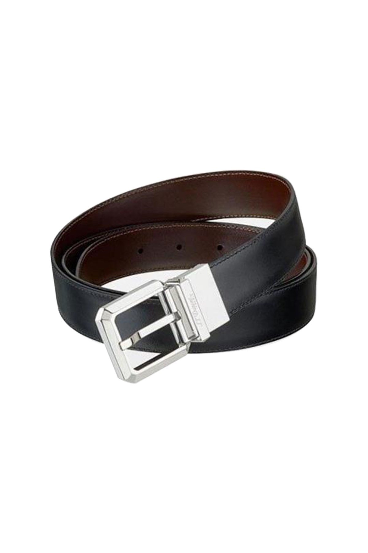 TR2763,S.T. Dupont Siyah Deri Kemer 9530120