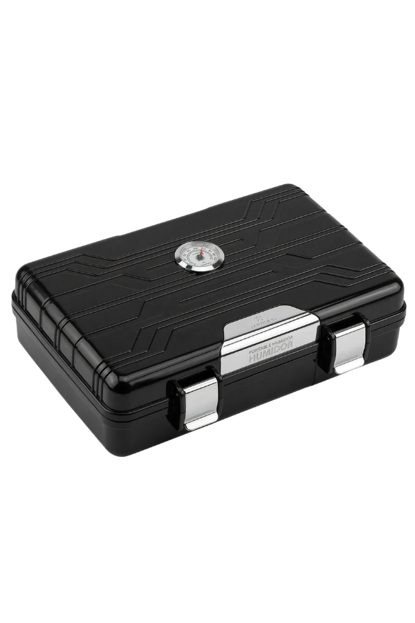 TRM5015,Firebird Seyahat Tipi 10 Parlak Siyah Humidor Puro Kutusu