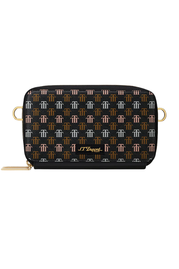 TR9146,S.T. Dupont Trinidad Çapraz Askılı Deri Puro Taşıma Çantası 183204