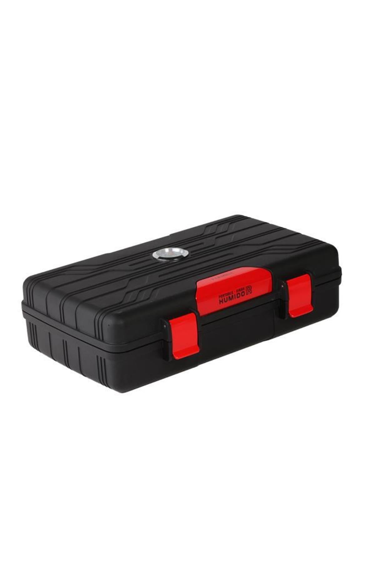 TR5541,Parmida Seyahat Tipi Mat Siyah Humidor Puro Kutusu