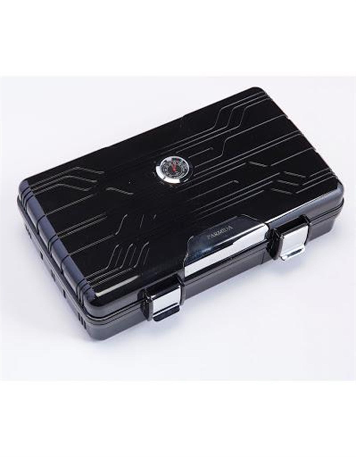 TR1416,Parmida Siyah Seyahat Tipi Humidor Puro Kutusu