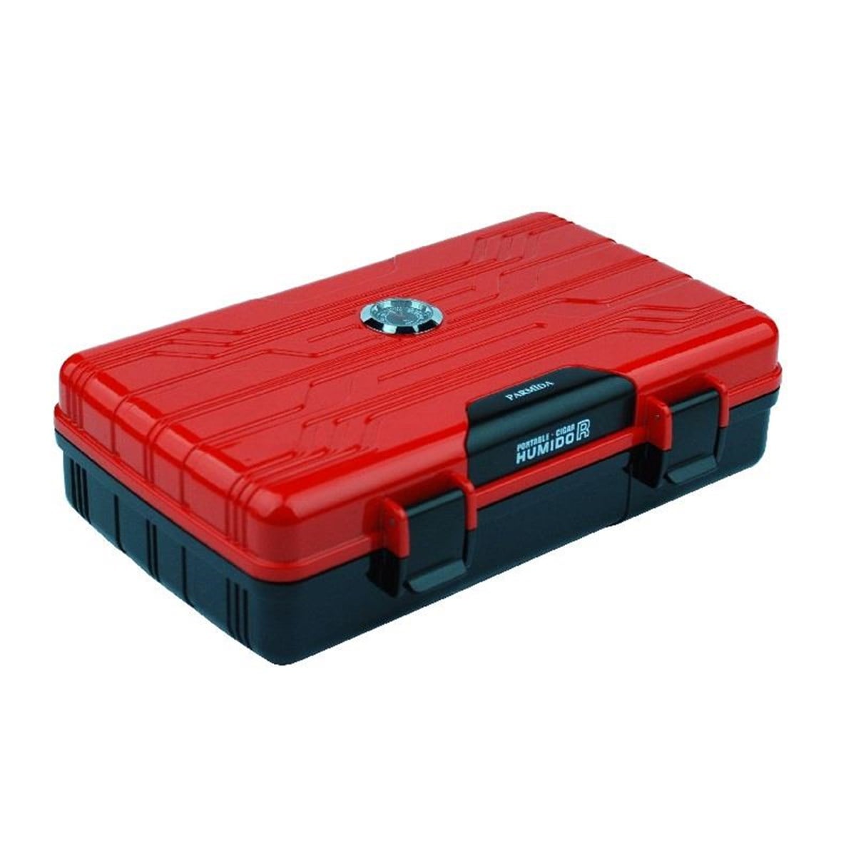 TR2902,Parmida Seyahat Tipi Parlak Kırmızı Humidor Puro Kutusu