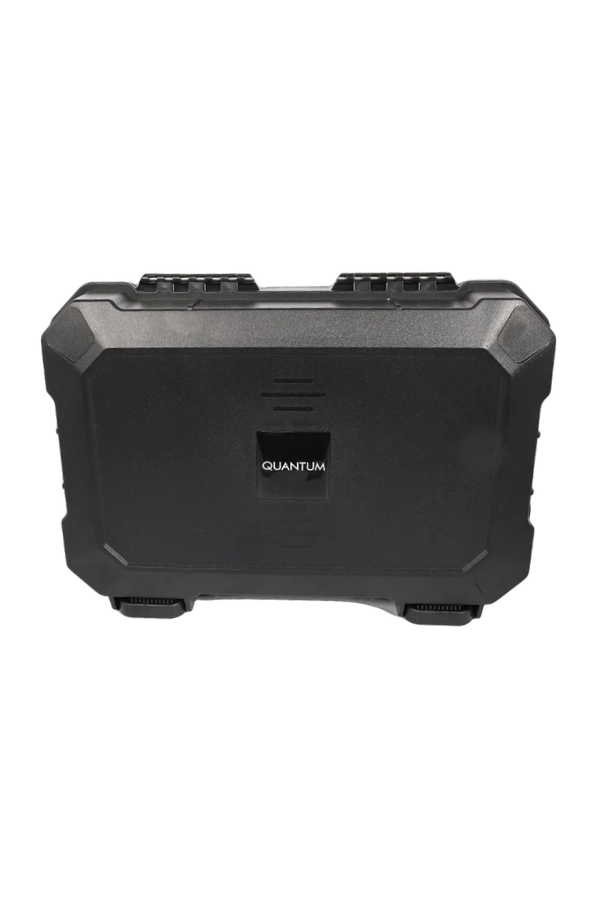 TRZ3007,Quantum Seyahat Tipi 40 Taşıma Kulplu Siyah Humidor Puro Kutusu