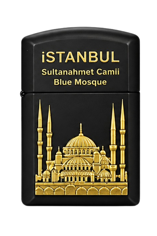 ACK036,Hunter Soft Flame Sultanahmet Design Siyah Çakmak