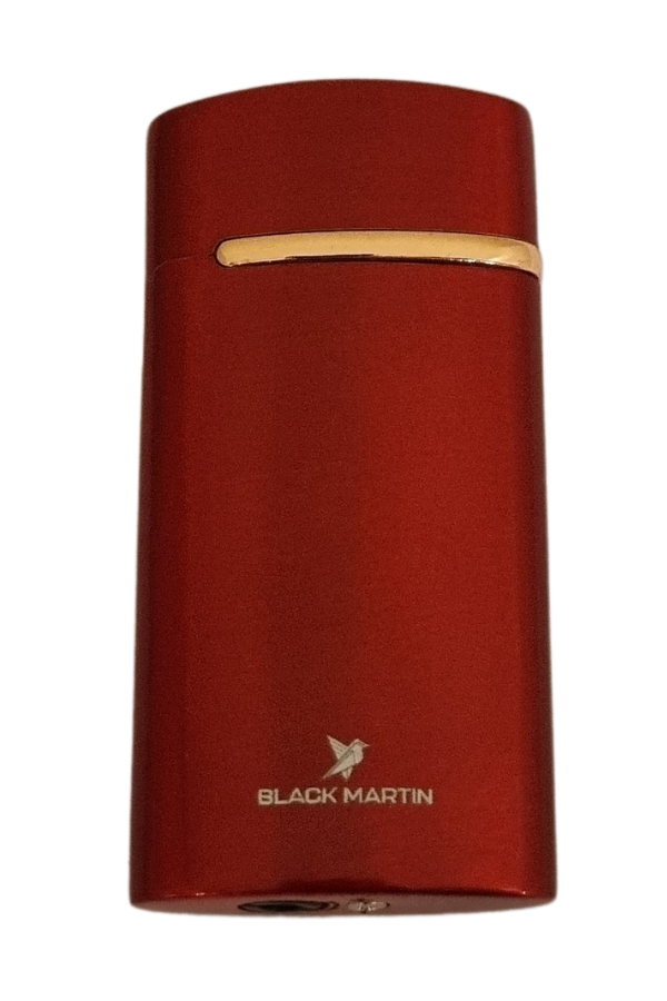 TR7807,Black Martin Tek Torch Pürmüz Kırmızı Metal Puro Çakmağı