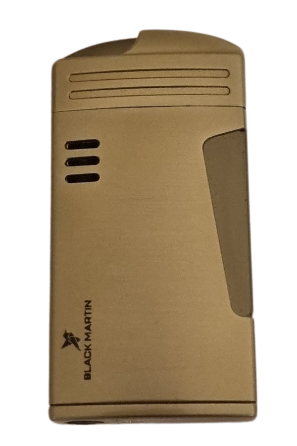 TR7841,Black Martin Tek Torch Pürmüz Gümüş Metal Puro Çakmağı