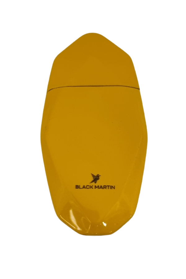 TR7833,Black Martin Tek Torch Pürmüz Sarı Metal Puro Çakmağı