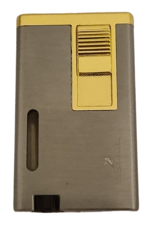 TR7792,Black Martin Tek Torch Pürmüz Turkuaz-Gold Metal Puro Çakmağı