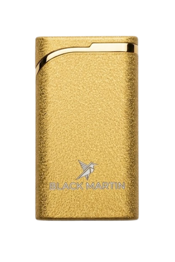 TR9563,Black Martin Tek Torch Pürmüz Gold Metal Puro Çakmağı