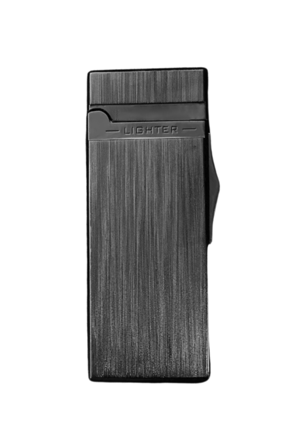TR7847,Black Martin Tek Torch Pürmüz Fırçalı Siyah Metal Puro Çakmağı