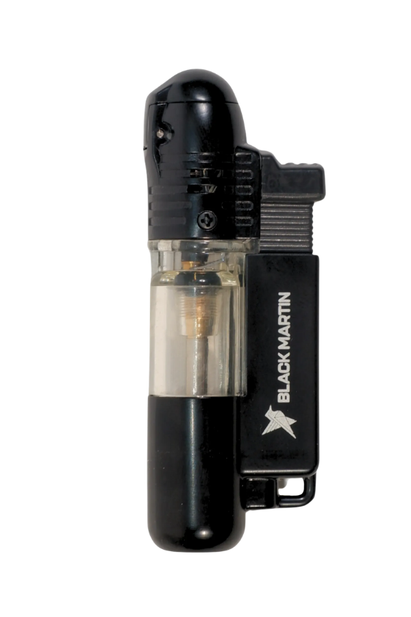 TR9285,Black Martin Tek Torch Pürmüz Siyah Puro Çakmağı