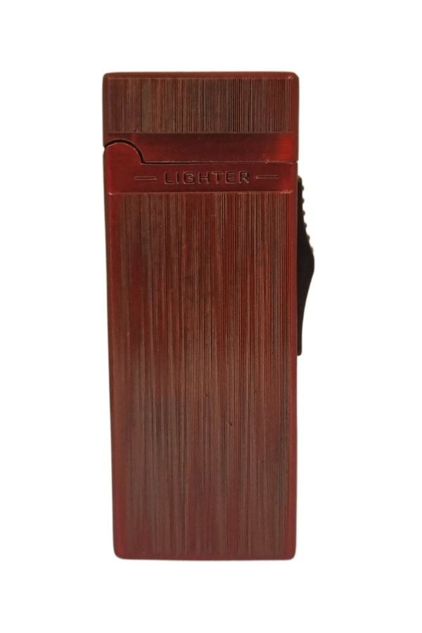 TR7846,Black Martin Tek Torch Pürmüz Kırmızı Desenli Metal Puro Çakmağı