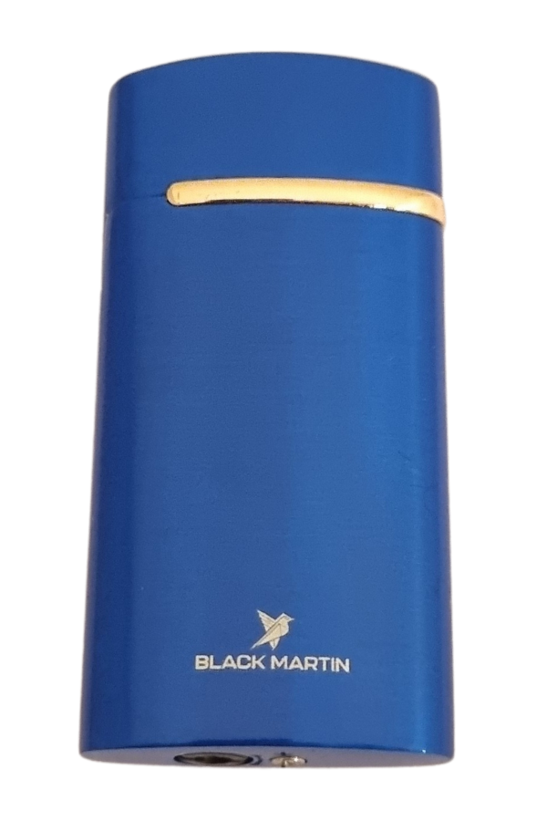 TR7809,Black Martin Tek Torch Pürmüz Mavi Metal Puro Çakmağı