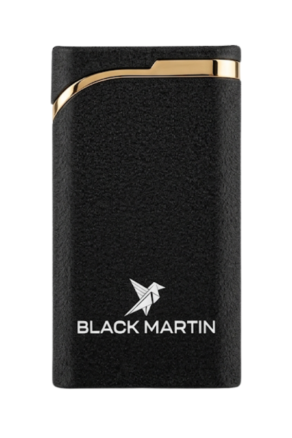 TR9565,Black Martin Tek Torch Pürmüz Siyah Metal Puro Çakmağı