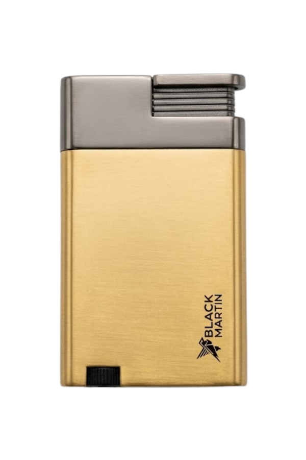 TR9568,Black Martin Tek Torch Pürmüz Gold Gunmetal Metal Puro Çakmağı