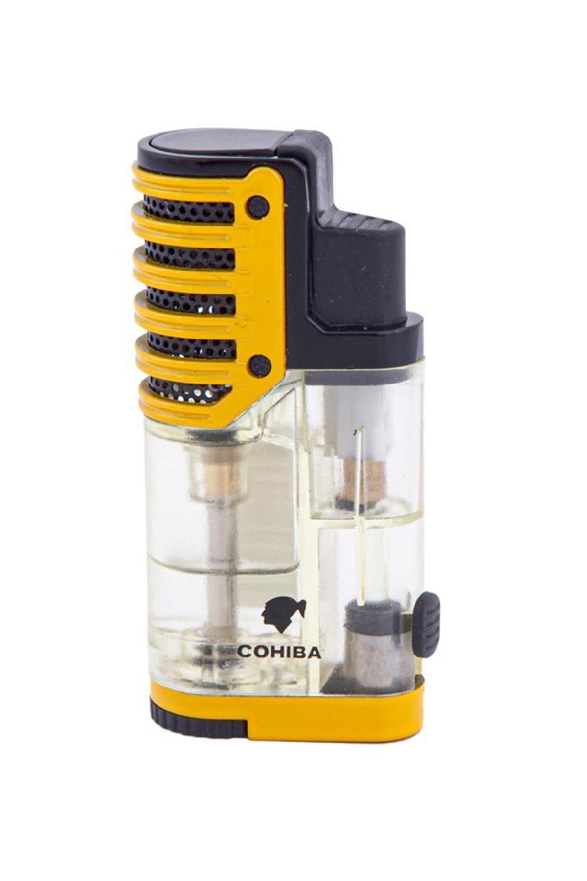TR6132,Cohiba 3 Torch Pürmüz Sarı Puro Çakmağı
