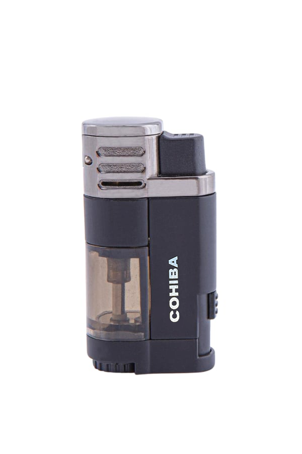 TR7280,Cohiba 4 Torch Pürmüz Siyah Metal Puro Çakmağı