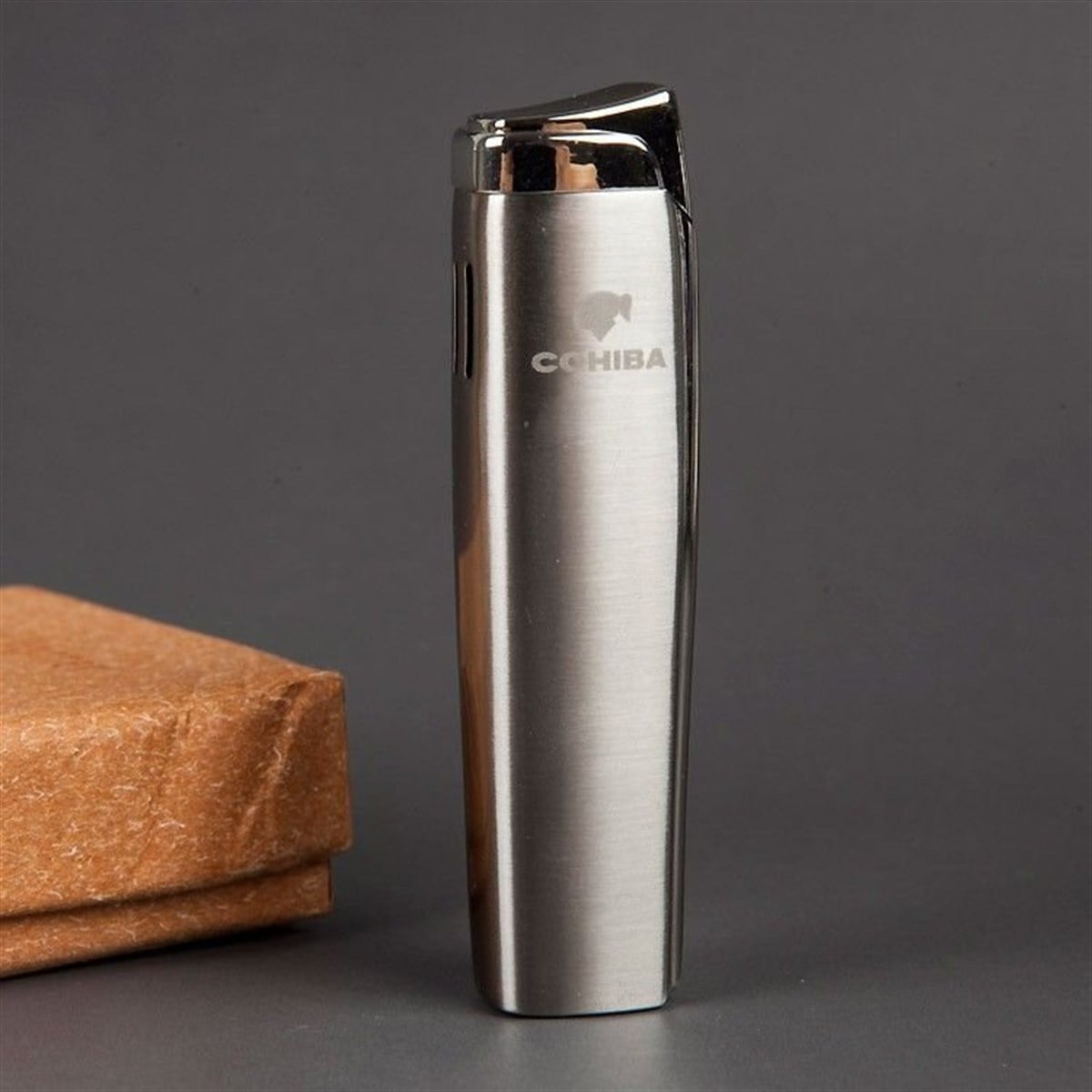 TR776,Cohiba Gümüş Tek Torch Puro Çakmağı
