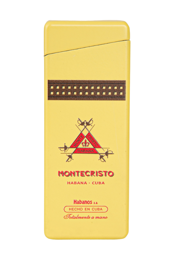 TR7857,Cohiba Monte Cristo Özel Üretim Tek Torch Pürmüz Sarı Puro Çakmağı