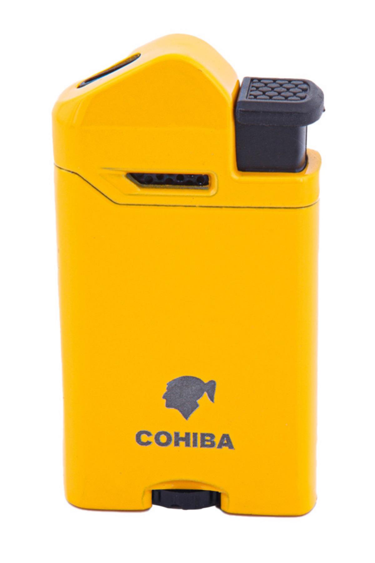 TR5873,Cohiba Perde Alev Sarı Puro Çakmağı