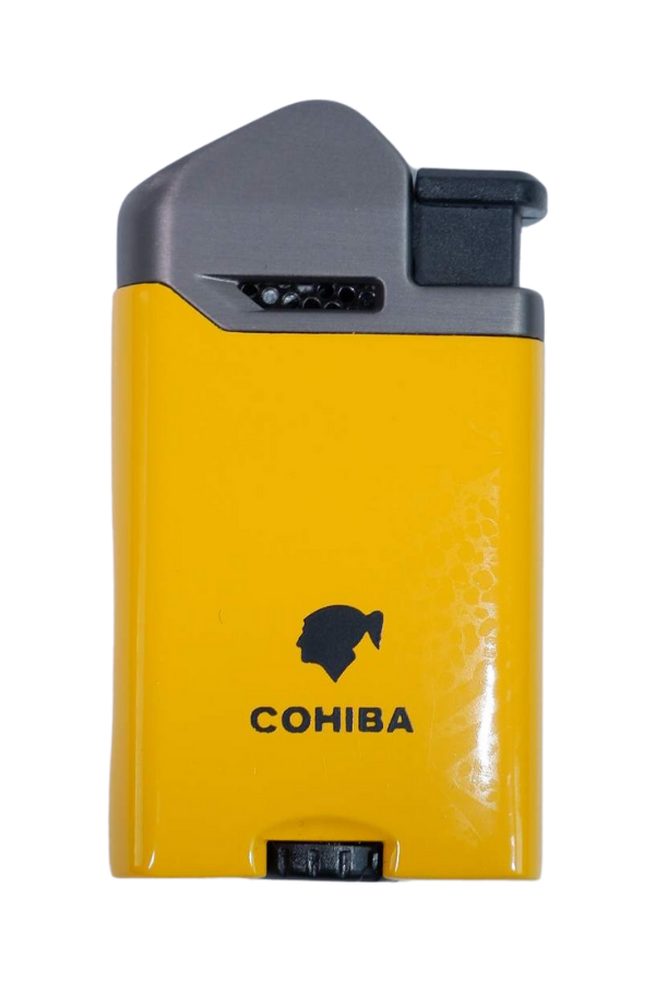TR9004,Cohiba Perde Alev Pürmüz Sarı Puro Çakmağı