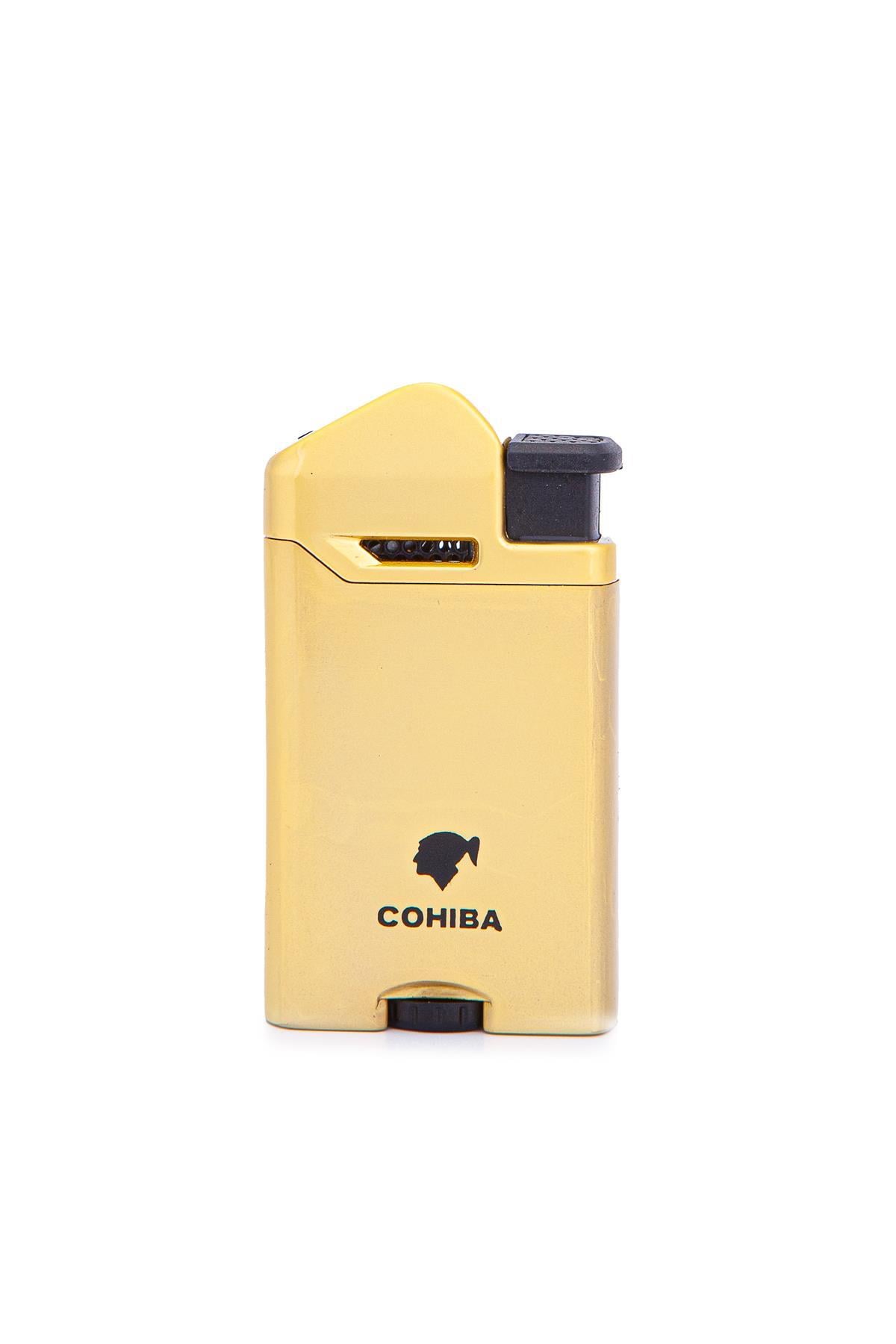 TR7264,Cohiba Perde Alev Sarı Metal Puro Çakmağı