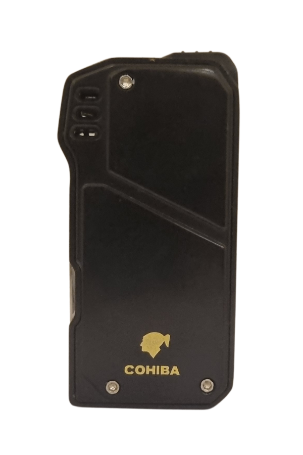TR7876,Cohiba Soft Flame Siyah Metal Pipo Çakmağı