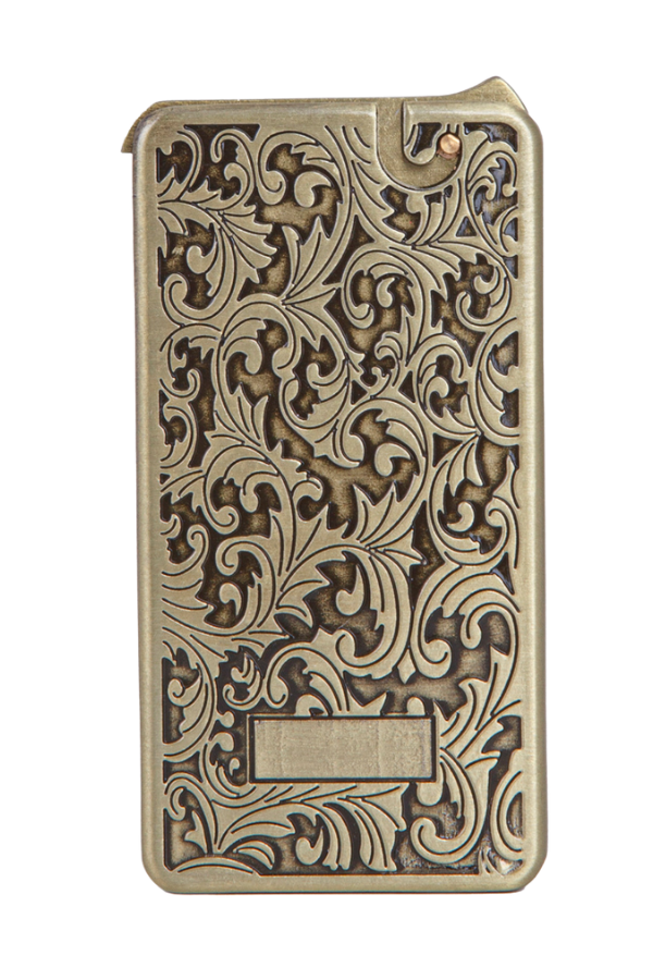 TR7905,Cohiba Soft Flame Bronz Desenli Metal Çakmak