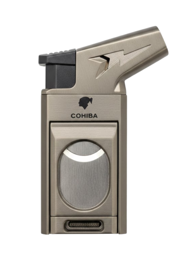 TR8990,Cohiba Tek Torch Pürmüz Gunmetal Puro Çakmağı
