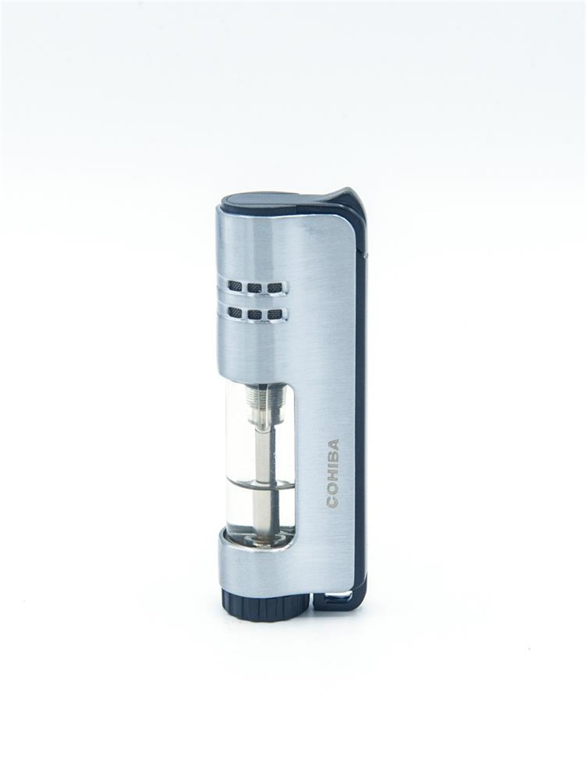 TR1377,Cohiba Tek Torch Gümüş Puro Çakmağı