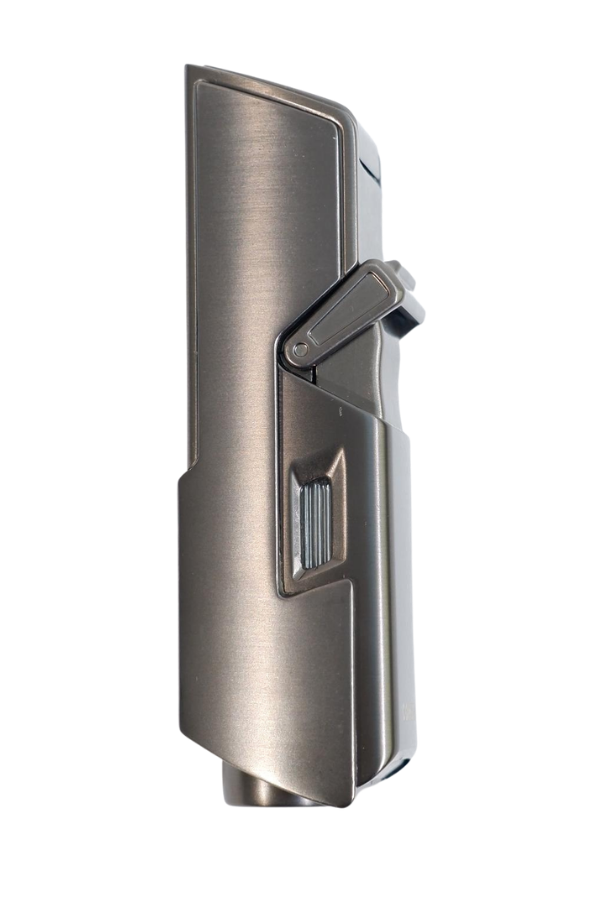 TR9593,Cohiba Tek Torch Pürmüz Delici İğneli Gunmetal Metal Puro Çakmağı
