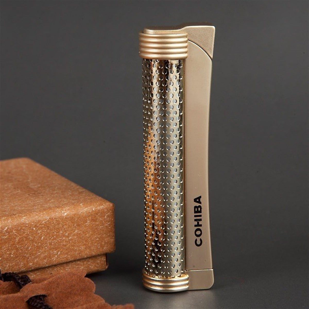 TR911,Cohiba Tek Torch Altın Puro Çakmağı