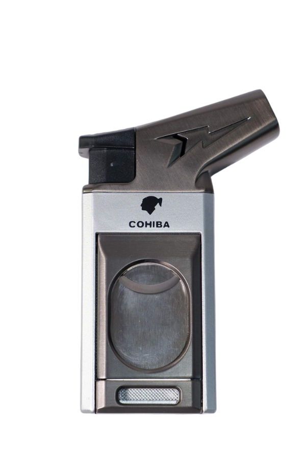 TR8989,Cohiba Tek Torch Pürmüz Gümüş Puro Çakmağı