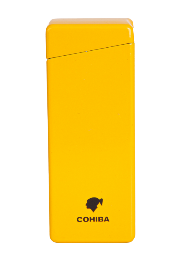 TR7865,Cohiba Tek Torch Pürmüz Sarı Metal Puro Çakmağı