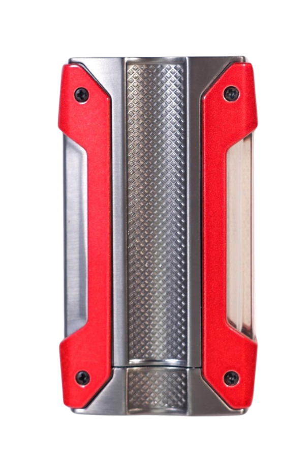 TR9574,Cohiba Tek Torch Pürmüz Delicili Kırmızı Gunmetal Metal Puro Çakmağı