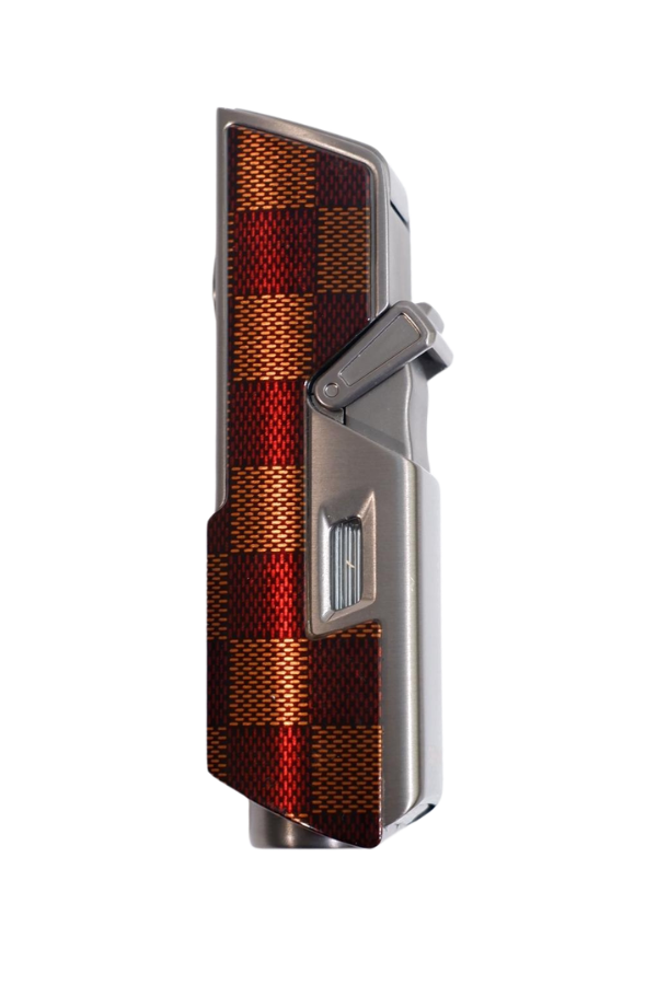 TR9596,Cohiba Tek Torch Pürmüz Delici İğneli Desenli Gunmetal Metal Puro Çakmak