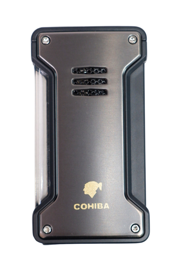 TR8918,Cohiba Tek Torch Pürmüz Gunmetal Puro Çakmağı
