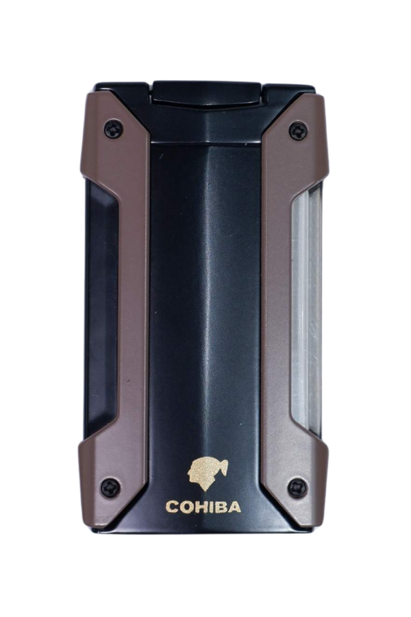 TR9020,Cohiba Tek Torch Pürmüz Kahverengi Puro Çakmağı