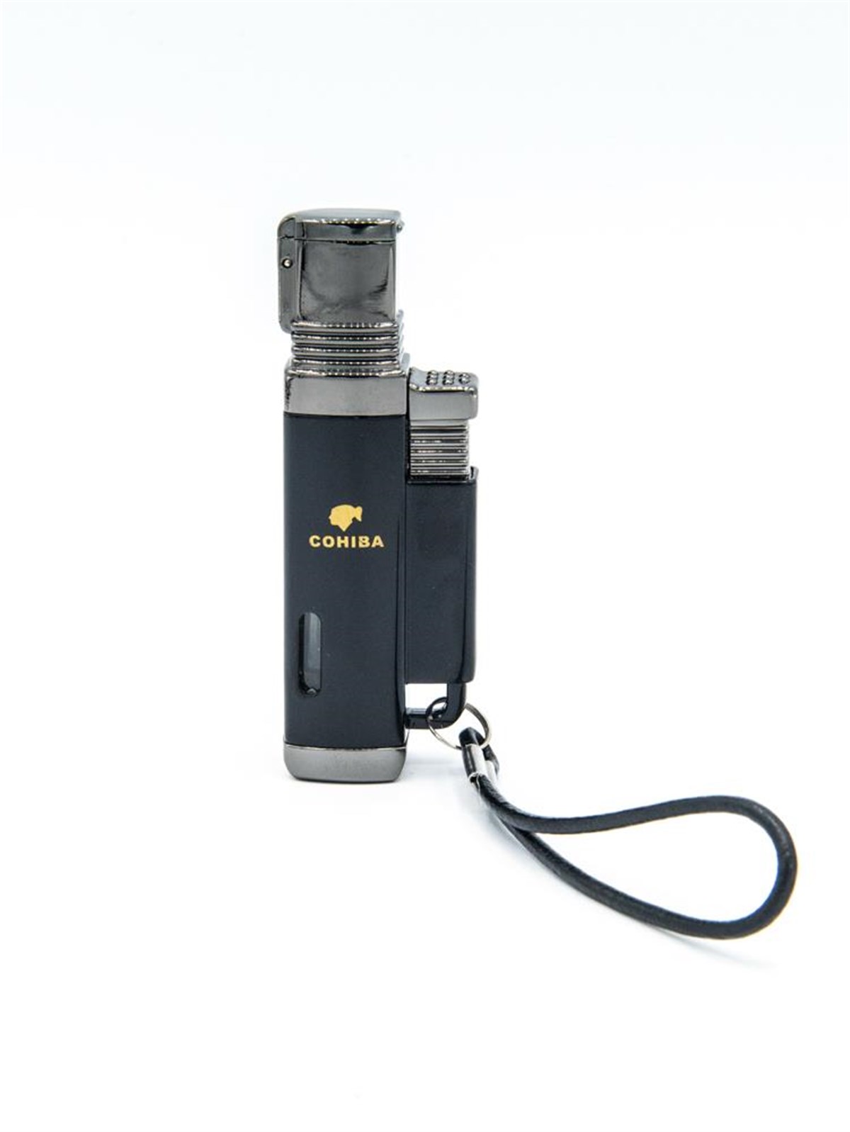 TR1374,Cohiba Tek Torch Siyah Puro Çakmağı