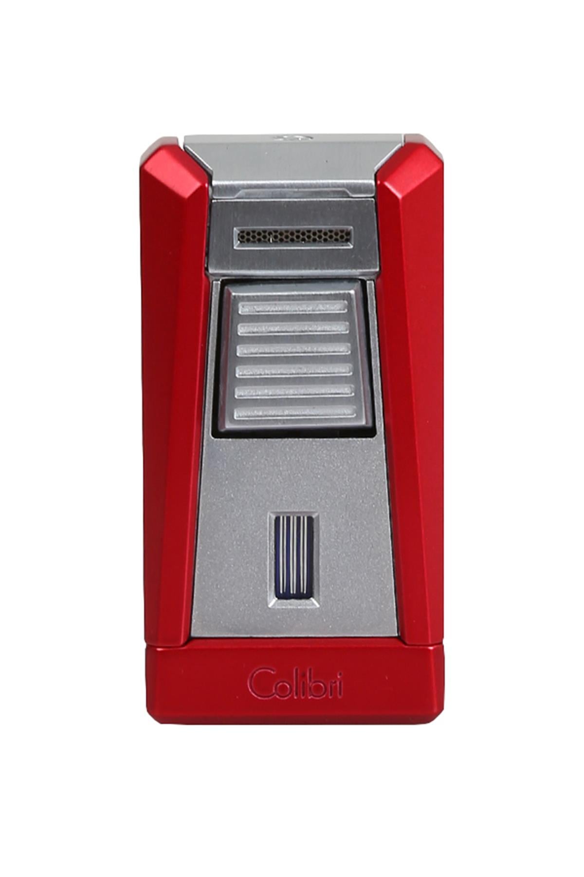 TR5543,Colibri Stealth 1 Kırmızı-Gümüş Puro Çakmağı