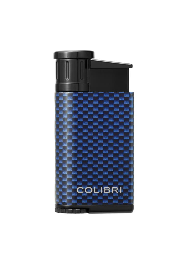 TR6442,Colibri Evo Mavi Karbonfiber Puro Çakmağı
