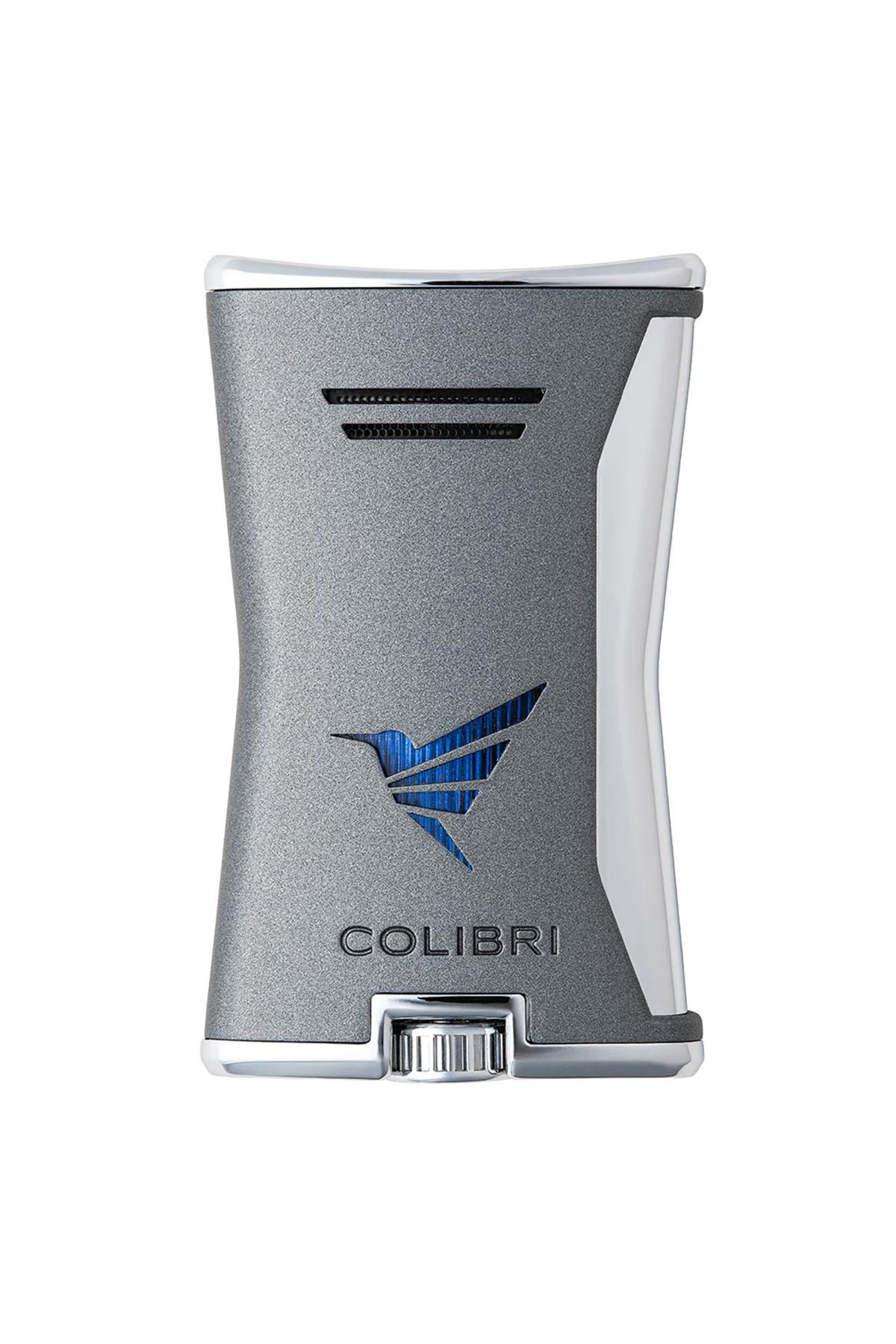 TR8758,Colibri Tek Torch Pürmüz Gri Slim Puro Çakmağı
