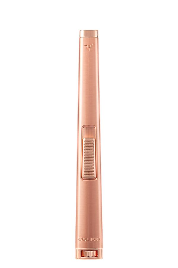 TR6759,Colibri Aura Perde Alev Fırçalı Rose Gold Masa Tipi Puro Çakmağı
