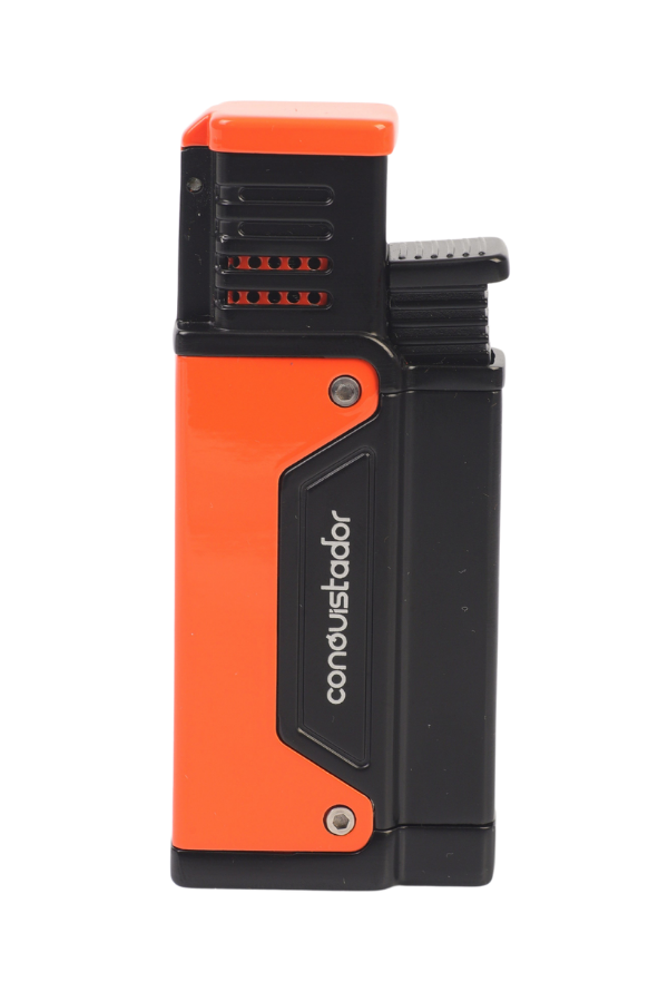 CNQ-032,Conquistador Tek Torch Pürmüz Turuncu Siyah Delicili Metal Puro Çakmağı