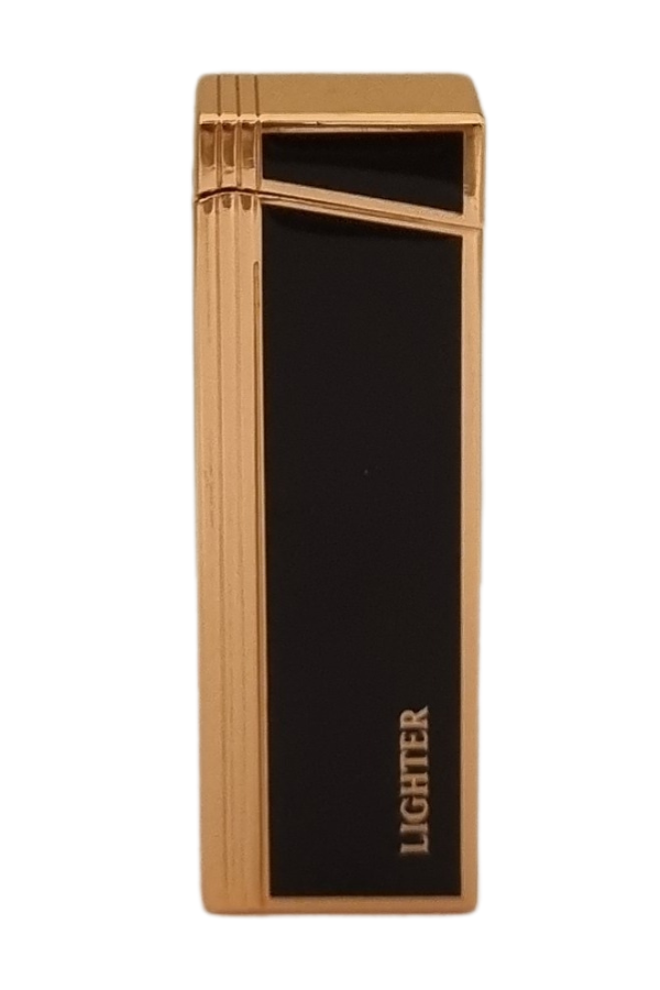 TR8068,PremiumQuality Bronz - Siyah Tek Torch Pürmüz Metal Puro Çakmağı