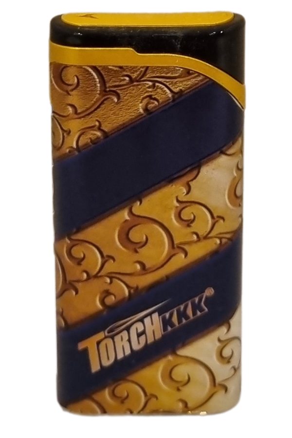 TR8047,PremiumQuality Gold - Siyah Tek Torch Pürmüz Plastik Puro Çakmağı