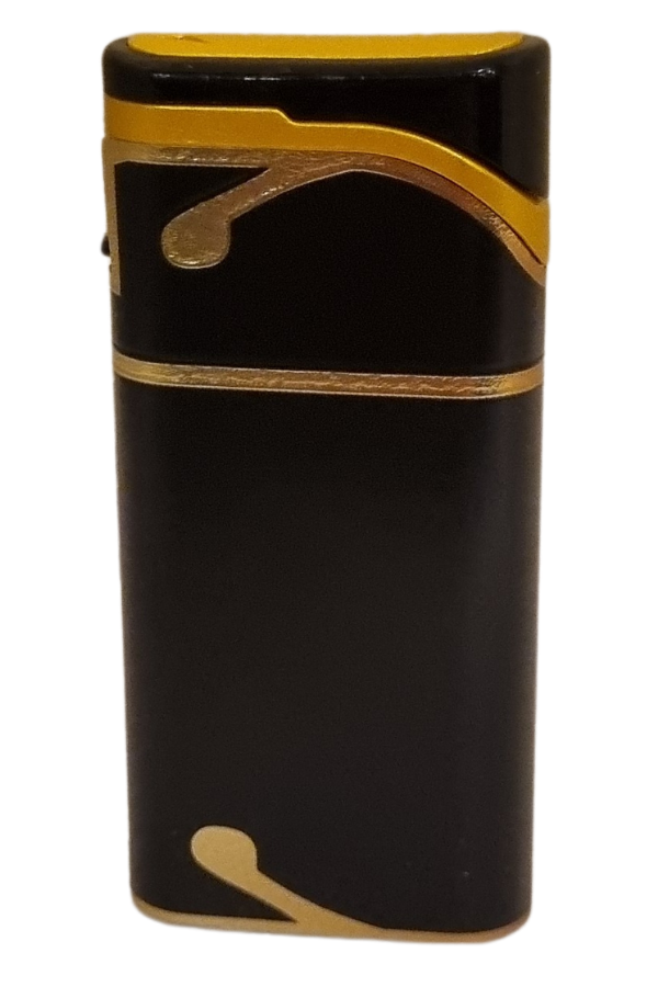 TR8058,PremiumQuality Gold - Siyah Tek Torch Pürmüz Plastik Puro Çakmağı